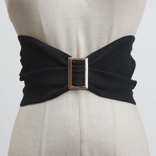 

sondr women belt patchwork black blue denim belt women wide all match vintgae leisure womens elastic belts 2020 new fashion, Black;brown