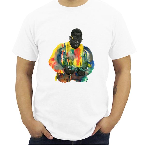 

print notorious b.i.g america hiphop rock star biggie smalls fashion t-shirt o-neck short sleeves tshirt hip hop streetwear