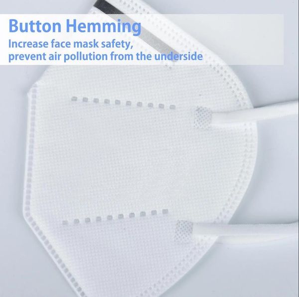 

DHL Free shipping Reusable 5ply kn95 mask with filter,foldable particulate respirator with certificate face mascarillas