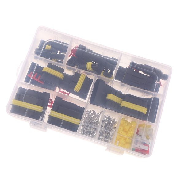 

waterproof car 1/2/3/4/5/6 pin wire electrical connectors terminal fuses kit
