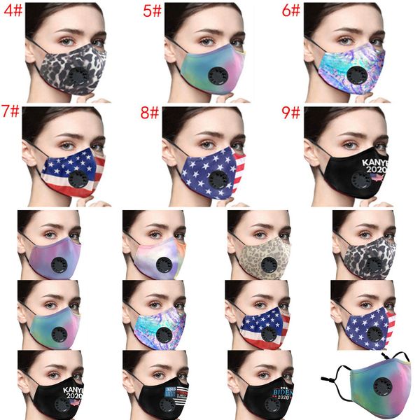 

women face mask cotton washable fashion face masks with pm2.5 filter breather valve anti-f ska6