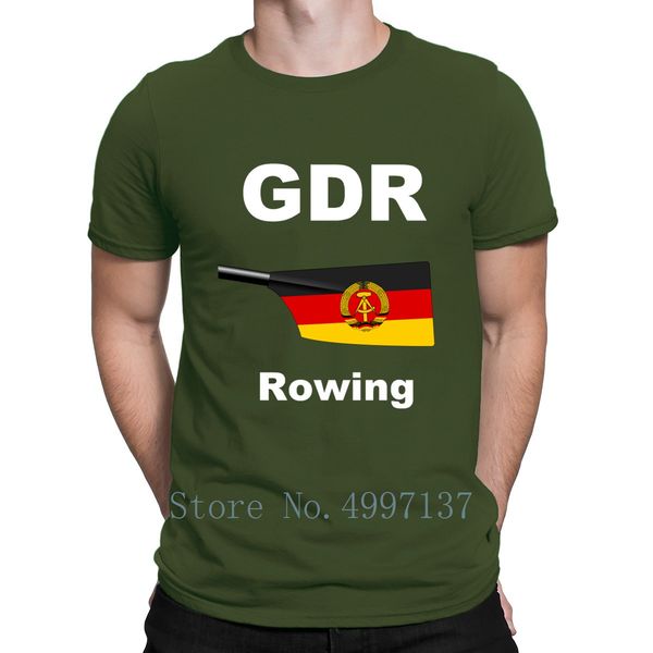 

gdr rowing aviron ddr deutsche demokratische t shirt summer short sleeve natural customize plus size 3xl basic loose shirt