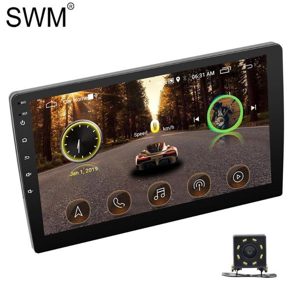 

car radio autoradio 10" android 8.1 wifi car stereo radio coche gps carro bluetooth mirrorlink samochodowe reversing cam