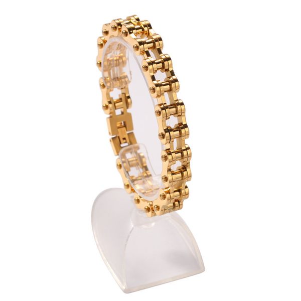 

fashio street men bracelets concise style chain bangle tide brand hip hip bracelets exquisite fashion bangles boy jewelry, Golden;silver