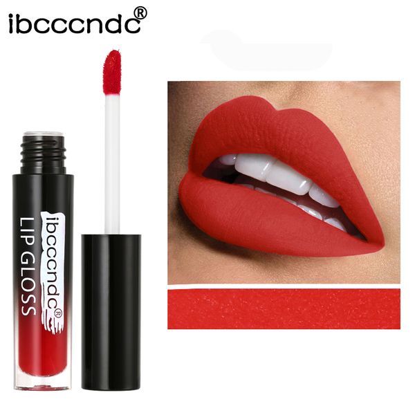 

ibcccndc waterproof batom velvet liquid lipstick red lip tint terciopelo lip gloss makeup long lasting matte nude lipgloss