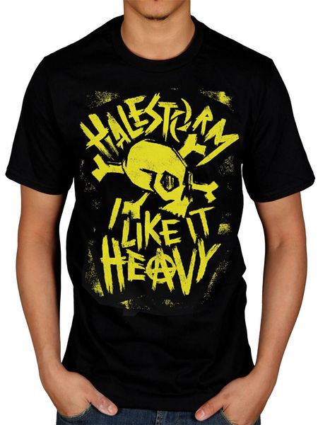 

halestorm punk skull t-shirt lzzy hale into the wild life new merch for male female tee shirt