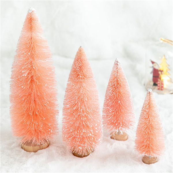 

christmas decorations mini tree holiday party birthday table desk artificial pine xmas ornaments kids festival gift 2021@c