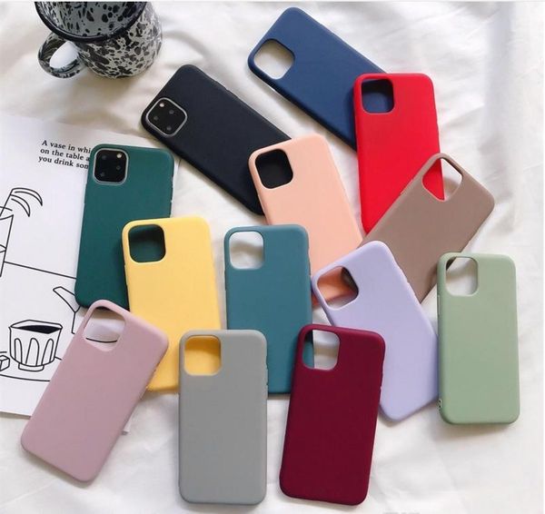 

ultra thin candy colors phone case for iphone 11 pro max xs max xr x 6s 7 8 plus