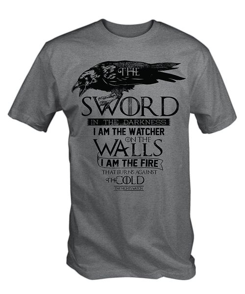 

2019 summer cool men tee shirt men's the sword in the darkness t shirt funny t-shirt