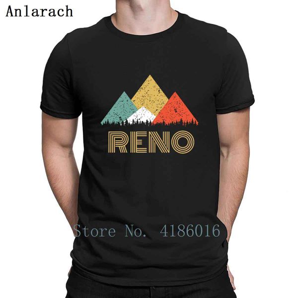 

retro city of reno mountain t shirt spring pictures design o neck funny gift trend cotton shirt