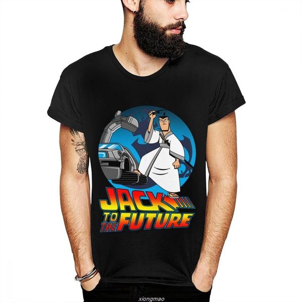 

man samurai jack t shirt male vintage o-neck tee slim fit popular round neck round neck