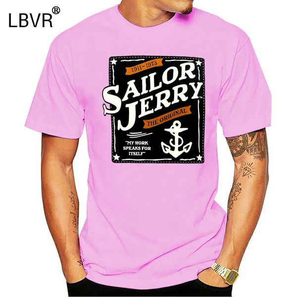 

sailor jerry tattoo our seal anchor logo grey heather slim fit t-shirt s-3xl new fashion t shirts tee