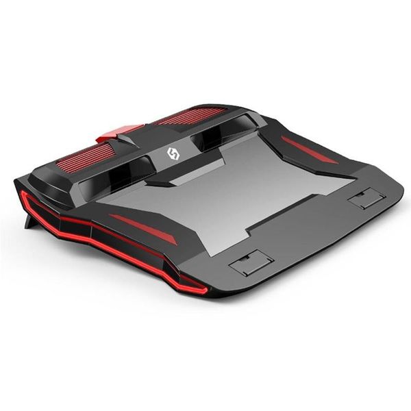 

1pc cooling bracket rgb gaming lapcooler adjustable notebook stand 3000 rpm powerful air flow cooling pad for 12-17 inch lap