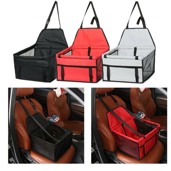 

pet dog cat car seat kennel puppy safe travel belt carrier outdoor