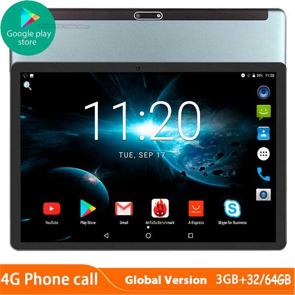 

global 5g wifi tablet 10 inch octa core android 9.0 3gb ram 32/64gb 1920x1200hd screen 8.0mp cameras 4g lte phone tablet gps pad
