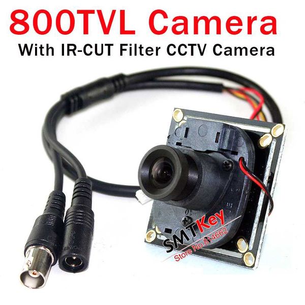 

cameras hd 800tvl cmos board cctv camera small mini +3.6mm lens + cable security