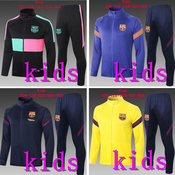 

20 21 kids soccer jacket tracksuit set 2020 2021 child Long sleeve football jerseys sports Jogging jackets training suit survetement chandal
