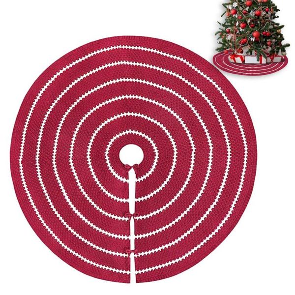 

christmas tree skirt mat nonslip decorative wine red christmas tree pad for most trees and home decor 48in diameter