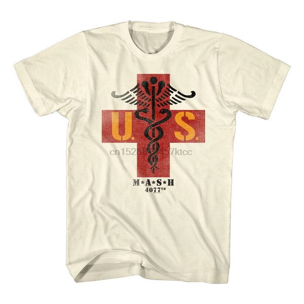

mash 4077th us medic squadron red cross mens t shirt army military tv loose plus size tee shirt