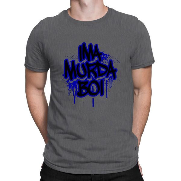 

ima murda boi blue t-shirt plus size 3xl print tee mens tshirt popular leisure summer style branded