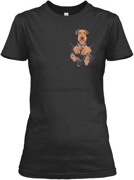 

men t shirt airedale terrier inside pocket tee shirt women t-shirt