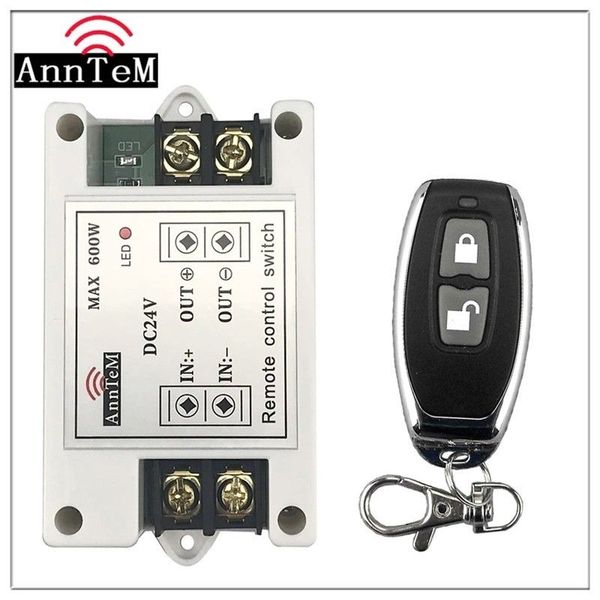

remote controlers anntem wireless control switch 433mhz rf transmitter and receiver kit dc 16v to 24v battery power on off relay controller