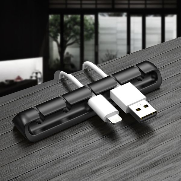

storage boxes & bins deskcord manager data cable fixed buckle charging usb wrapper device wire winder earphone hub