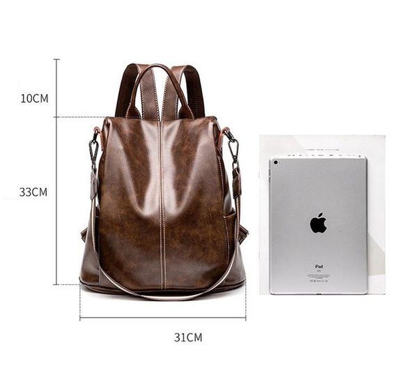 

bag handbags backpack New portable multifunctional dual-use pu backpack fashion bags 2020 new arrival best selling