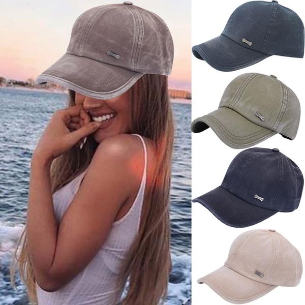 

neutral washing cap breathable sports peaked cap women man outdoor fashion washed retro distressed hat ladies hat 8.27, Blue;gray
