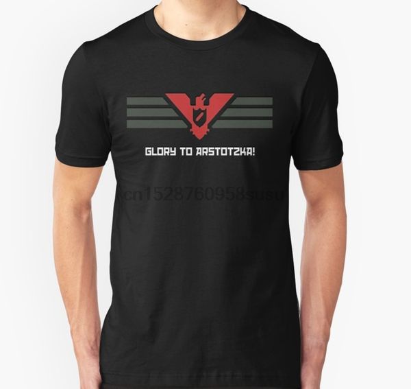 

men tshirt glory to arstotzka t shirt printed t-shirt tees top