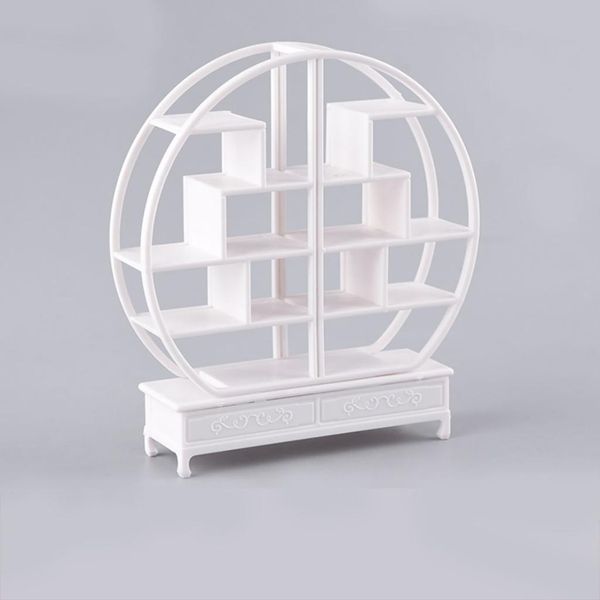 

1/20 миниатюрной diy мебель для дома круглого полка полки кабинета рука скульптура