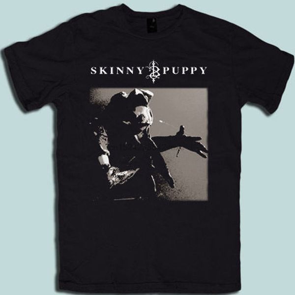 

skinny puppy logo tee tshirt мужские футболки черный размер s m l xl 2xl 3xl