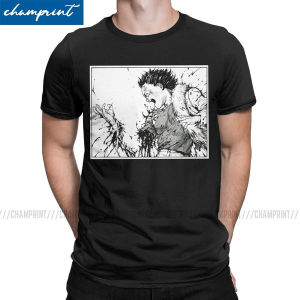 

men t-shirt akira tetsuo losing arm funny pure cotton tees short sleeve kaneda japan manga t shirt round neck party