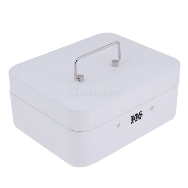 

металлические деньги box кассовых монеты сохранение box с 6 отсеками наличного лотком для безопасности