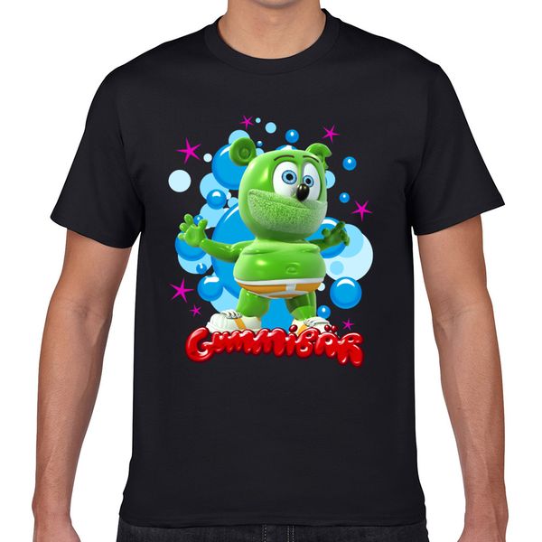 

t shirt men gummibaer bubbles fit inscriptions geek print male tshirt xxxl