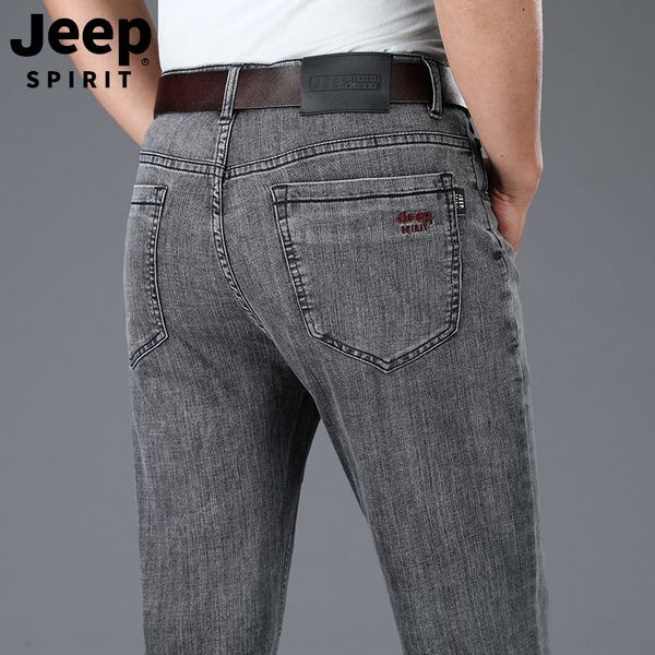 

jp2020 and casual stretch middle-aged loose straight tube jp2020 and casual jeans men's stretch middle-aged loose jeans men's stra, Blue