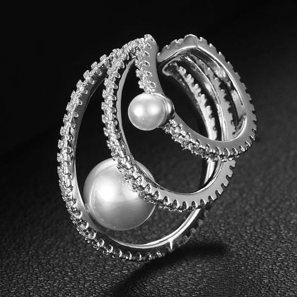 

godki 2020 trendy spring big circle stud earrings for women wedding party shell pearl cubic zirconia earring jewelry addiction, Golden;silver