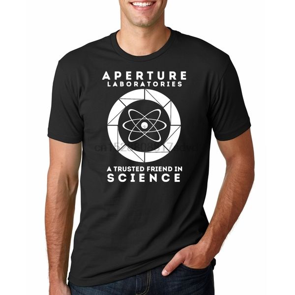 

мужская тенниска portal aperture science gaming удивительная tee