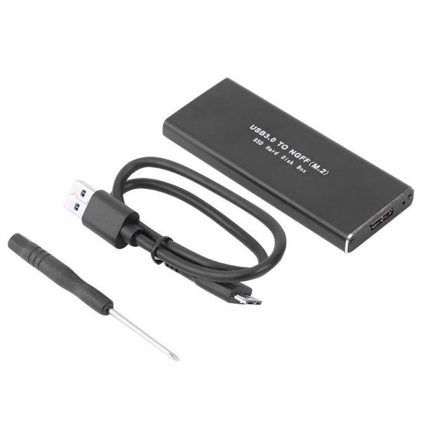 

enclosure m.2 ngff to 3.0 hdd ssd case usb3.0 to usb3.0 micro-b adapter 6gb/s hdd enclosure box external hard disk drive