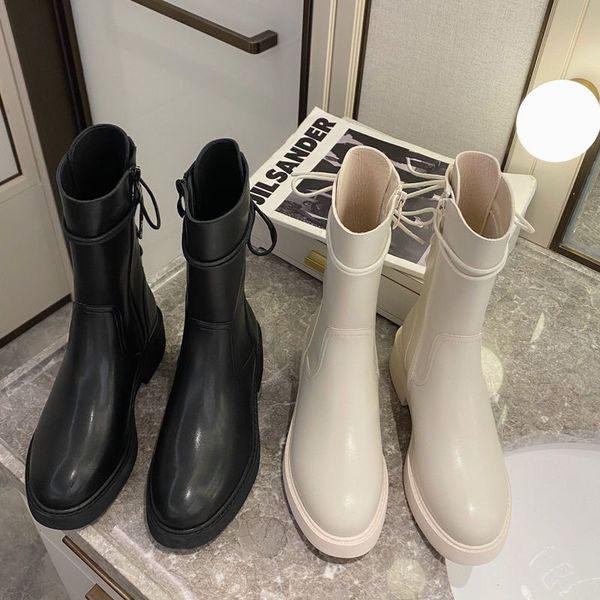 

large base of new fund of 2020 autumn winters is short boots british fashion comfortable wind side zippers ladies boots, Black