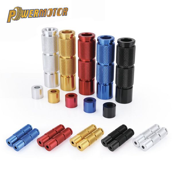 

1pair cnc aluminum motorcycle round pedalsrearset footrests foot rest for for fit modified motocross