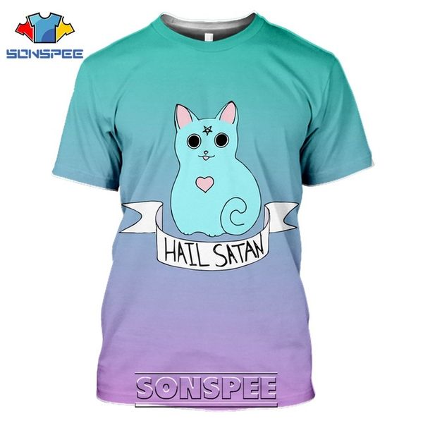 

satan horror death evil satanism demon 3d print shirts oversized horror harajuku men clothing