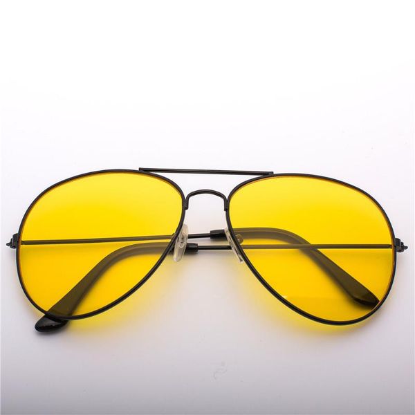 

2020 new pilot aviation night vision sunglasses men women brand goggles glasses sun glasses driver night driving eyewear uv400, White;black