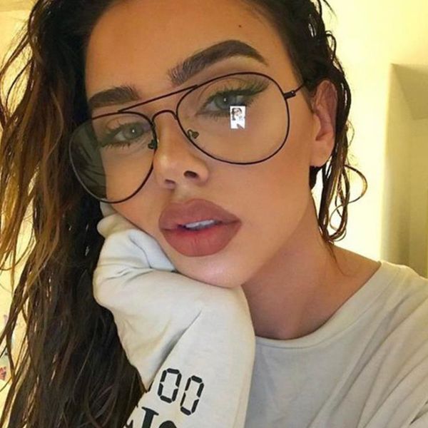 

blue light men classic pilot glasses fashion glasses frame myopia prescription frames women optical eyewear girls, White;black