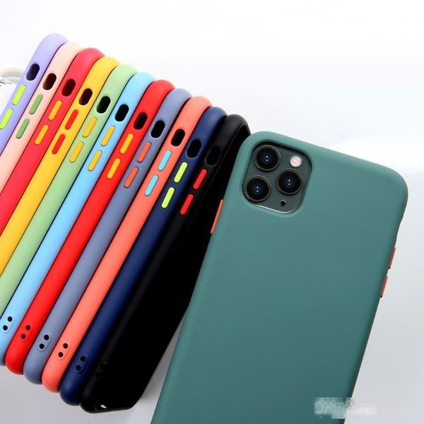 

new for iphone 11 pro xs max xr xs x 8 7 6 plus liquid silicone gel soft phone case back cover