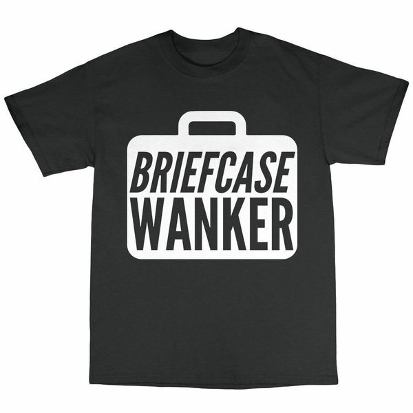 

briefcase wanker t-shirt 100% cotton present film funny