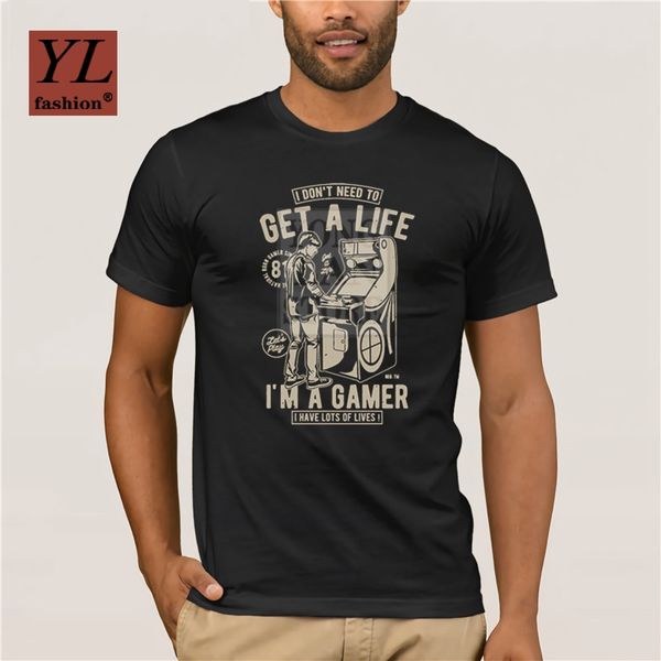 

2020 summer new arrival casual sports men's t-shirt 100% cotton get a life fashion t shirt 100% cotton