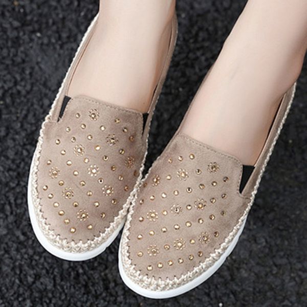 

women flat shoes brand female espadrilles women loafers for spring ladies moccasins shoes rivet derby creepers sy330, Black