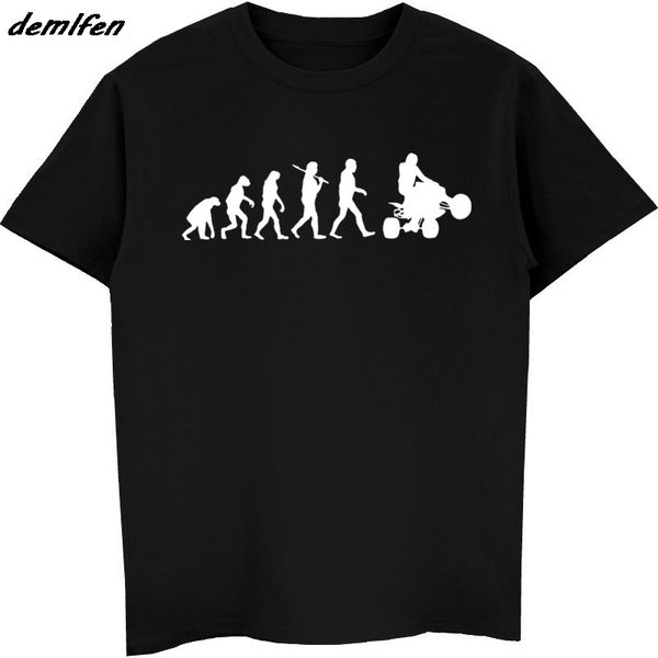

men short sleeve o-neck t shirt evolution of quad t-shirt quading tshirt off road biking distressed t-shirt hip hop tees