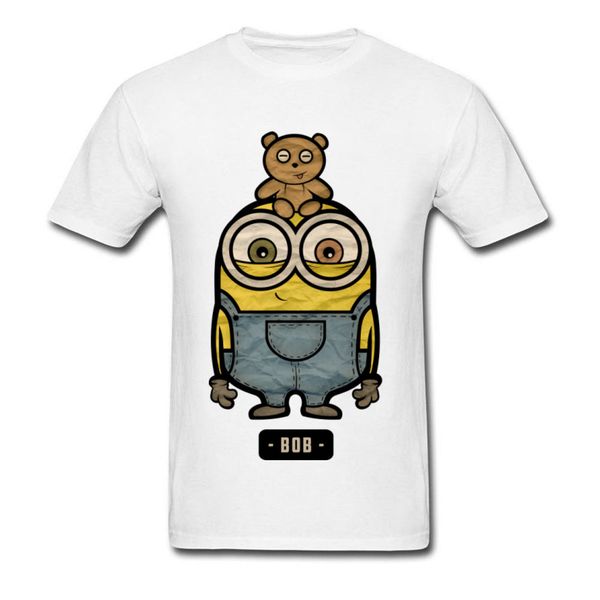 

tees men t-shirt minion the bob banana t shirt retro cartoon printed male summer clothing slim fit funny movie tshirt